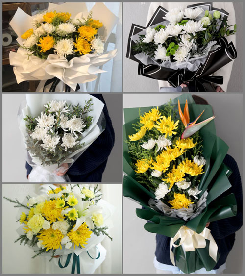 贵州毕节市织金县鸡场乡白事花束代送